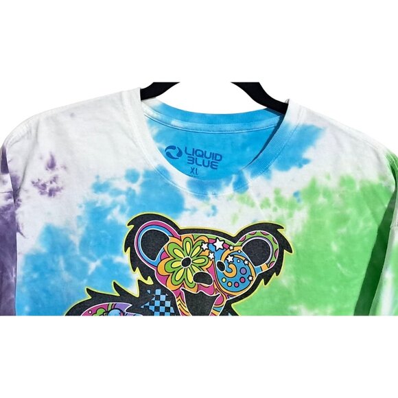 Liquid Blue XL Tie-Dye Grateful Dead Dancing Bear T-Shirt 2021 - Picture 5 of 6